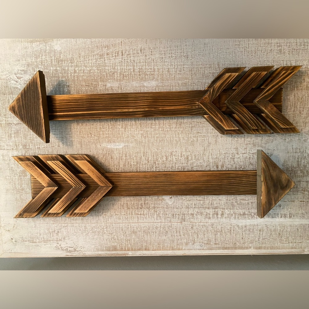 Hobby Lobby Brown Chevron Arrow Art Decor